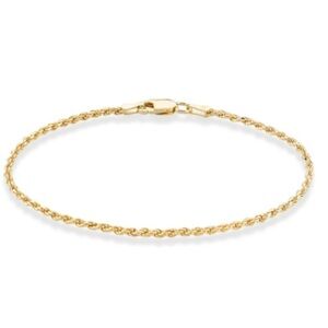 Women’s Gold Bracelet Twist 18K Gold Plated Braided Rope Gold Bracelet for Women